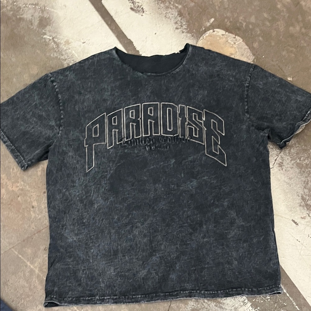 Paradise Charcoal Short Sleeve Tee